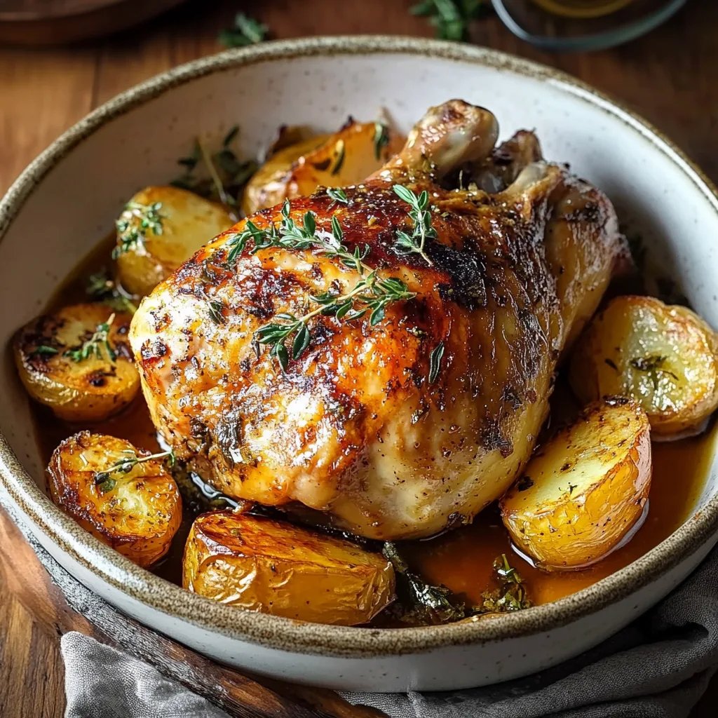 Libanesisches gebackenes Huhn mit Kartoffeln