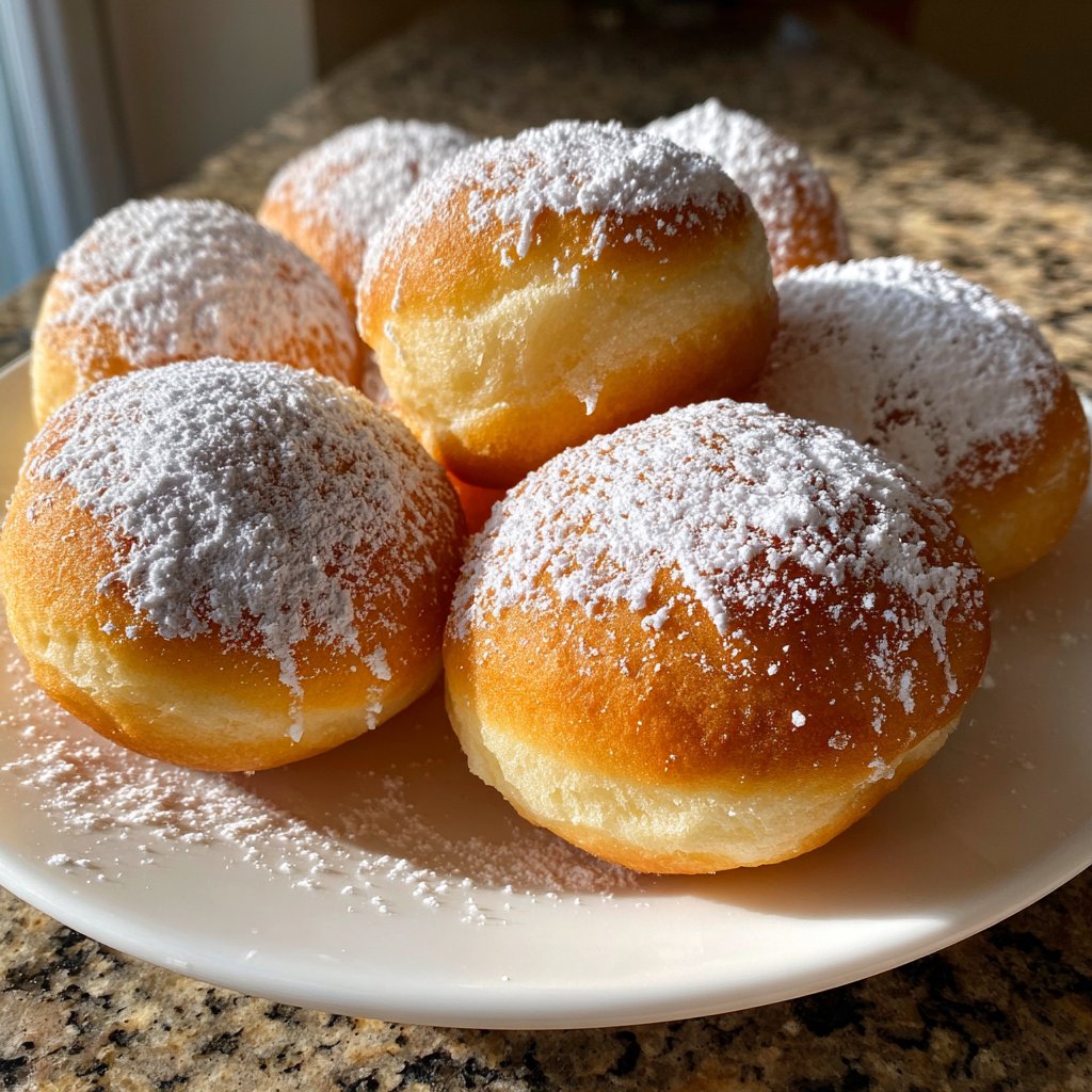 Quarkbällchen mit Joghurtteig