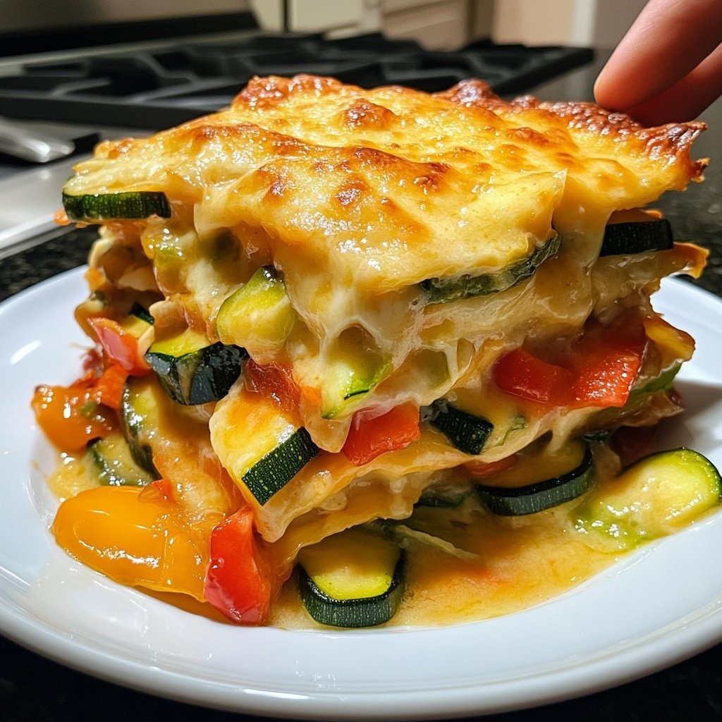 Gemüseauflauf mit Sahnesauce