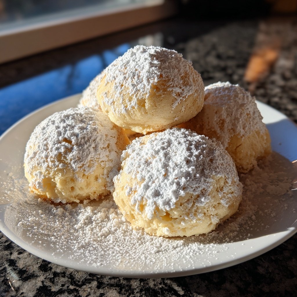 Quarkbällchen mit Joghurtteig