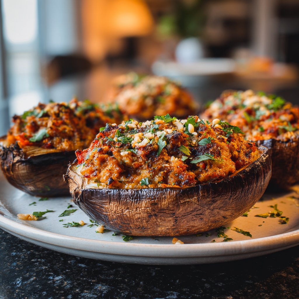 Auberginen mediterran gefüllt