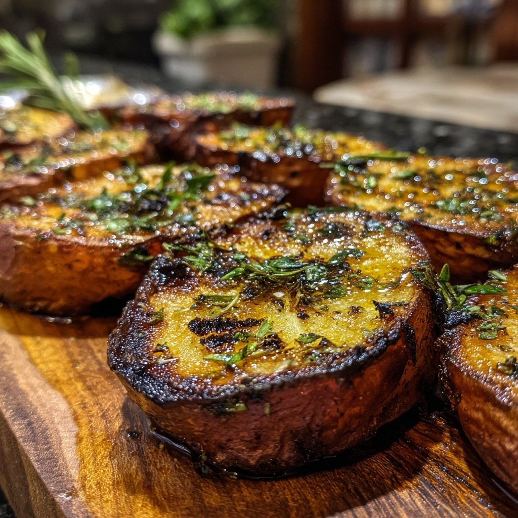 Gegrillte Süßkartoffeln
