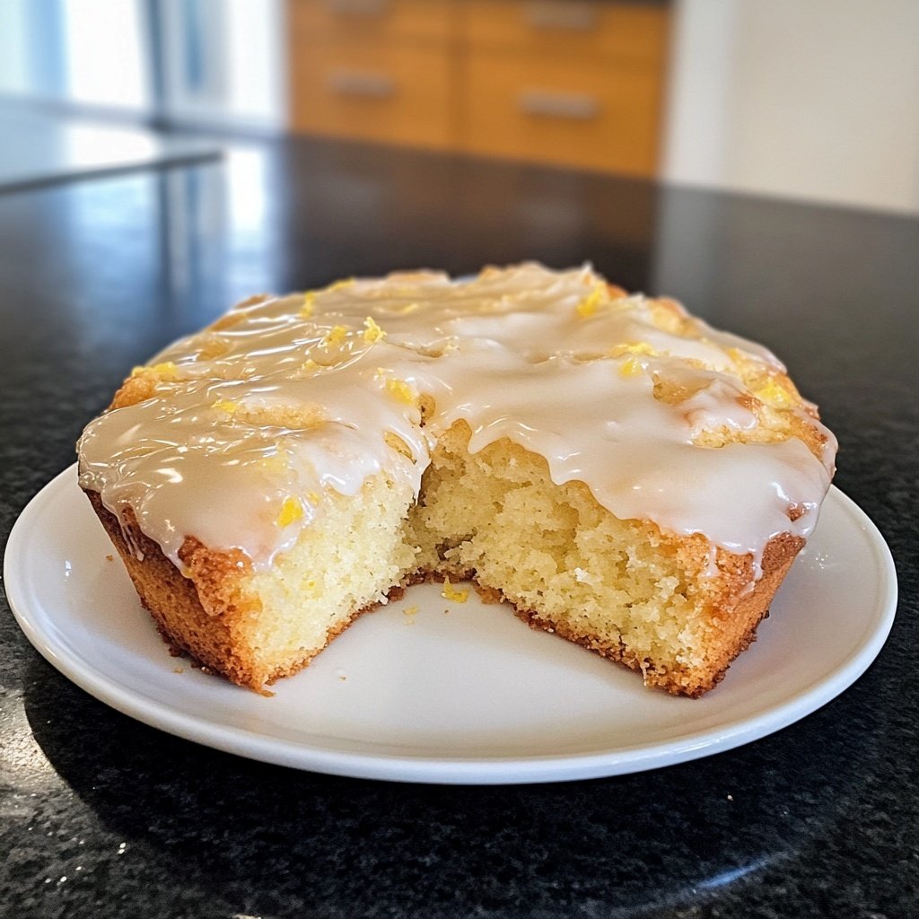 Zitronenkuchen ohne Mixer