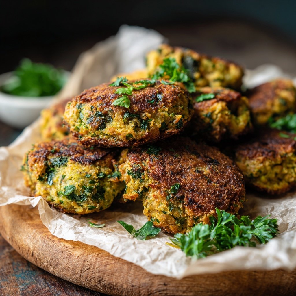Falafel mit Petersilie