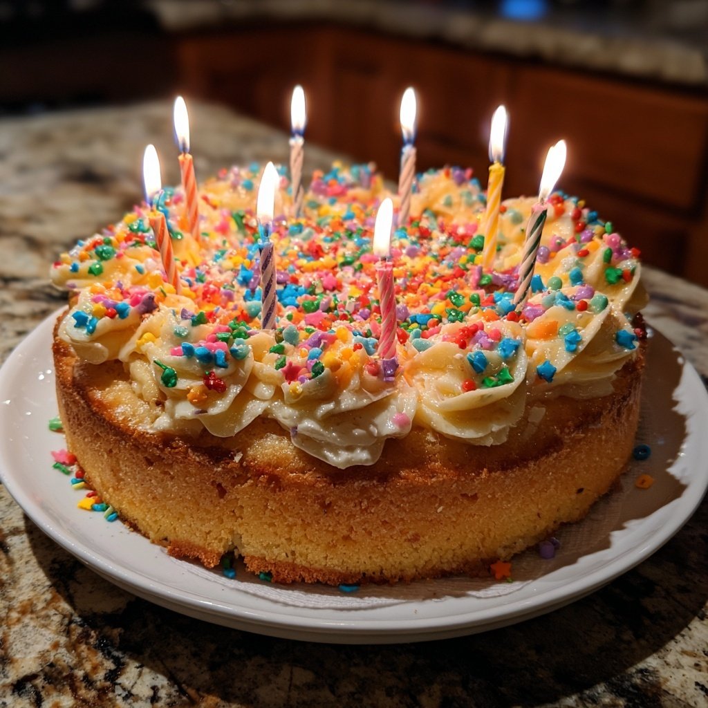 Geburtstagskuchen mit Kerzen