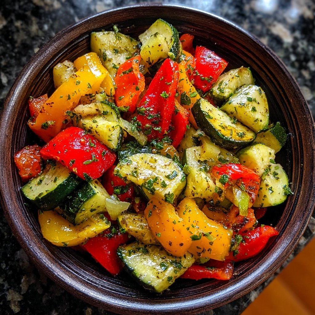 Kalorienarme Gemüsepfanne Mit Paprika