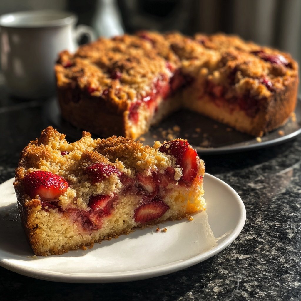 Erdbeer Blechkuchen Mit Streuseln