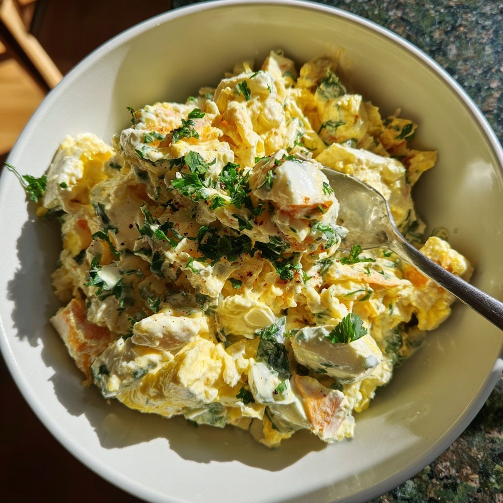 Schnell & Einfach 10-Minuten-Eiersalat mit Joghurt