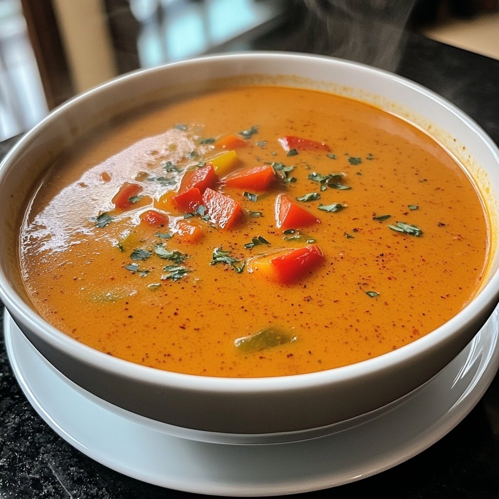 Tomatensuppe mit Paprika