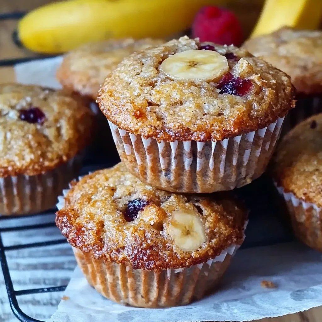 Saftige Frühstücksmuffins mit Banane und Hafer