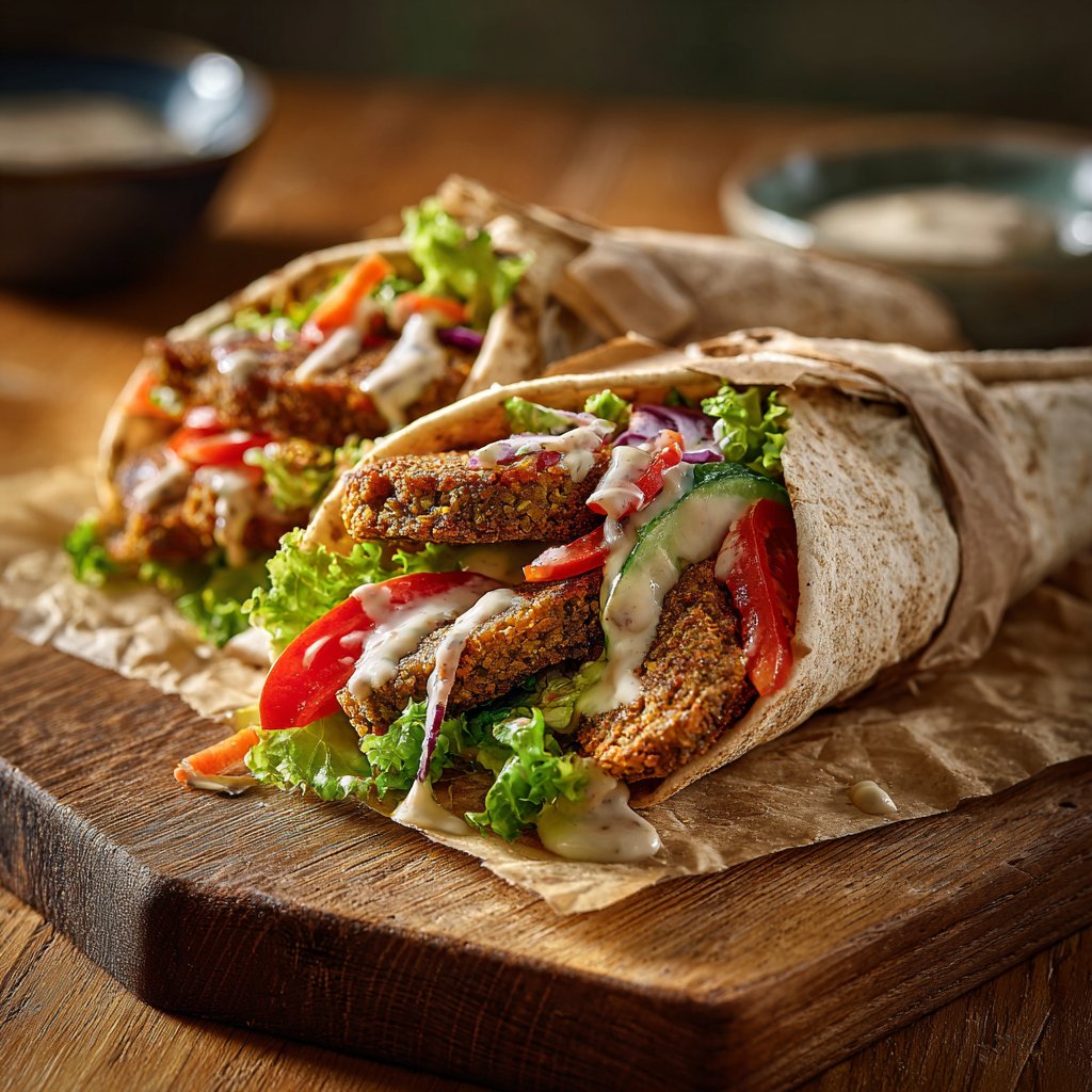 Wraps mit Falafel und Salat