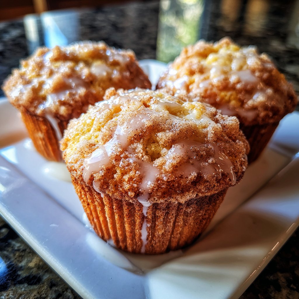 Muffins mit Zimtkruste