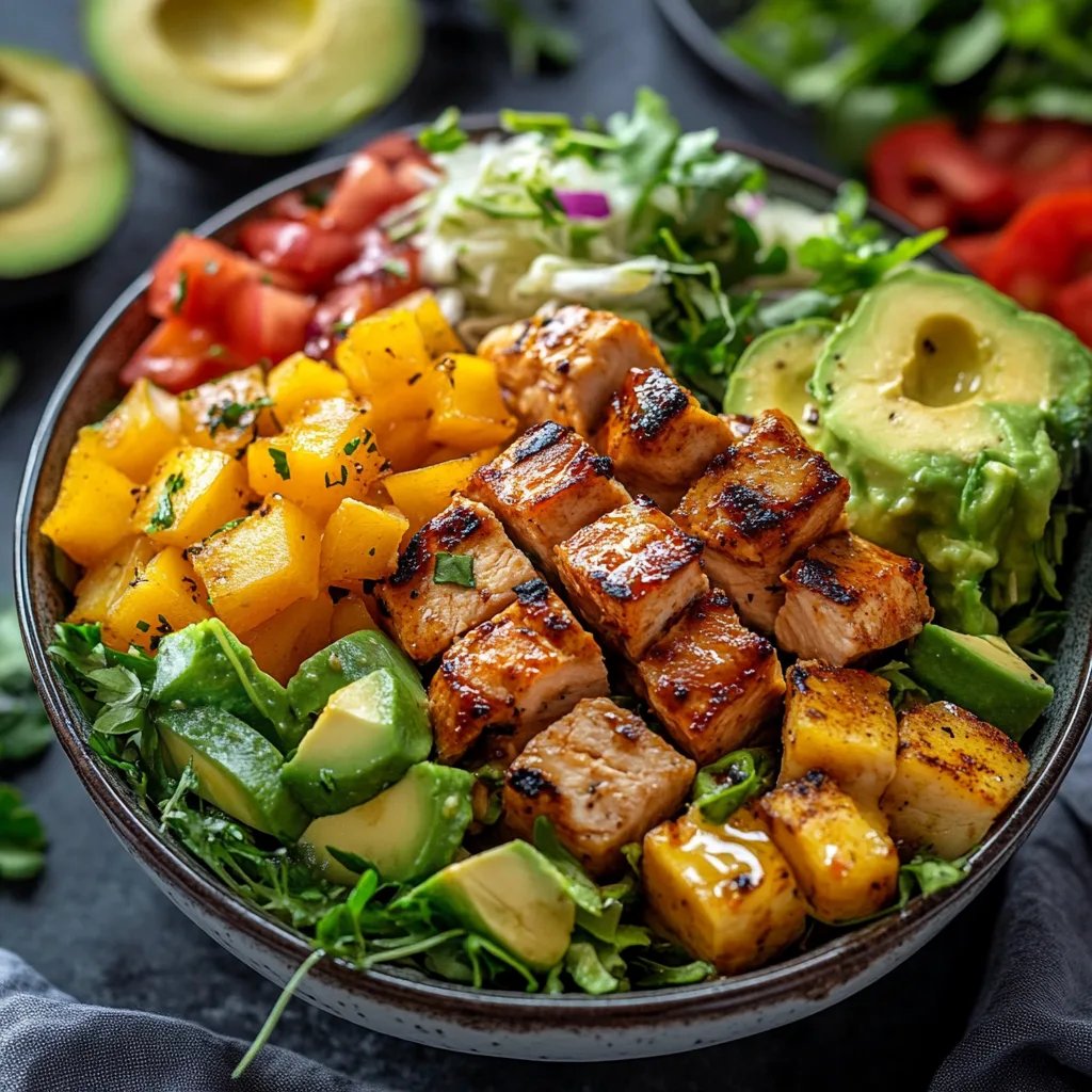 Hähnchensalat nach Hawaii-Art