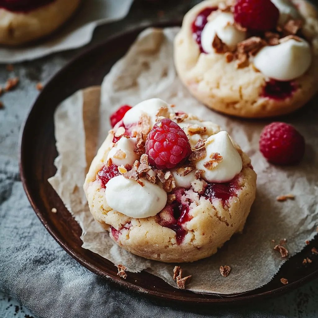Erdbeer- und weiße Schokoladenplätzchen