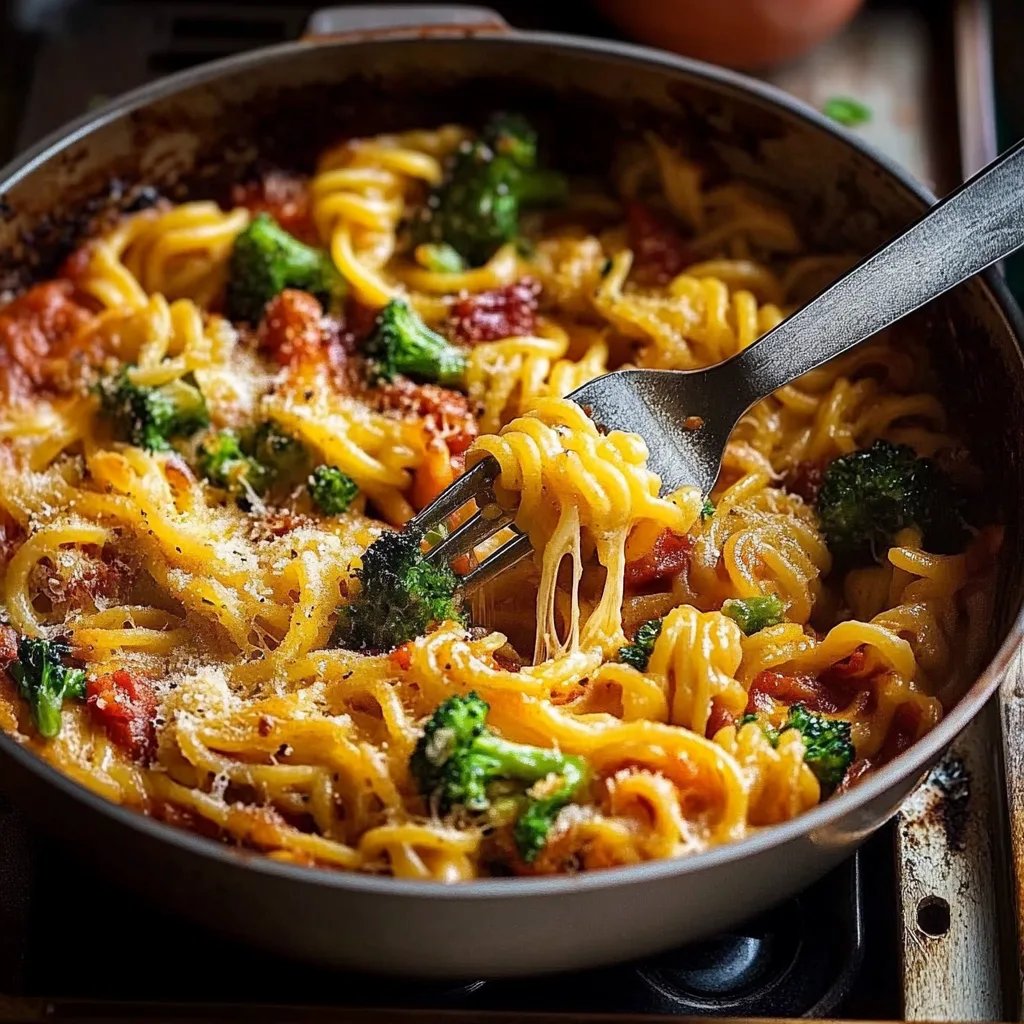 Einfacher Brokkoli-Nudelauflauf (5 Zutaten!)