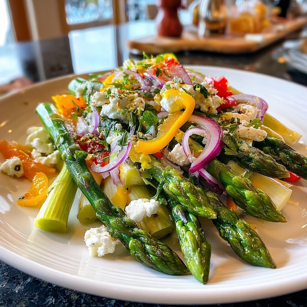 Grüner Spargel Salat