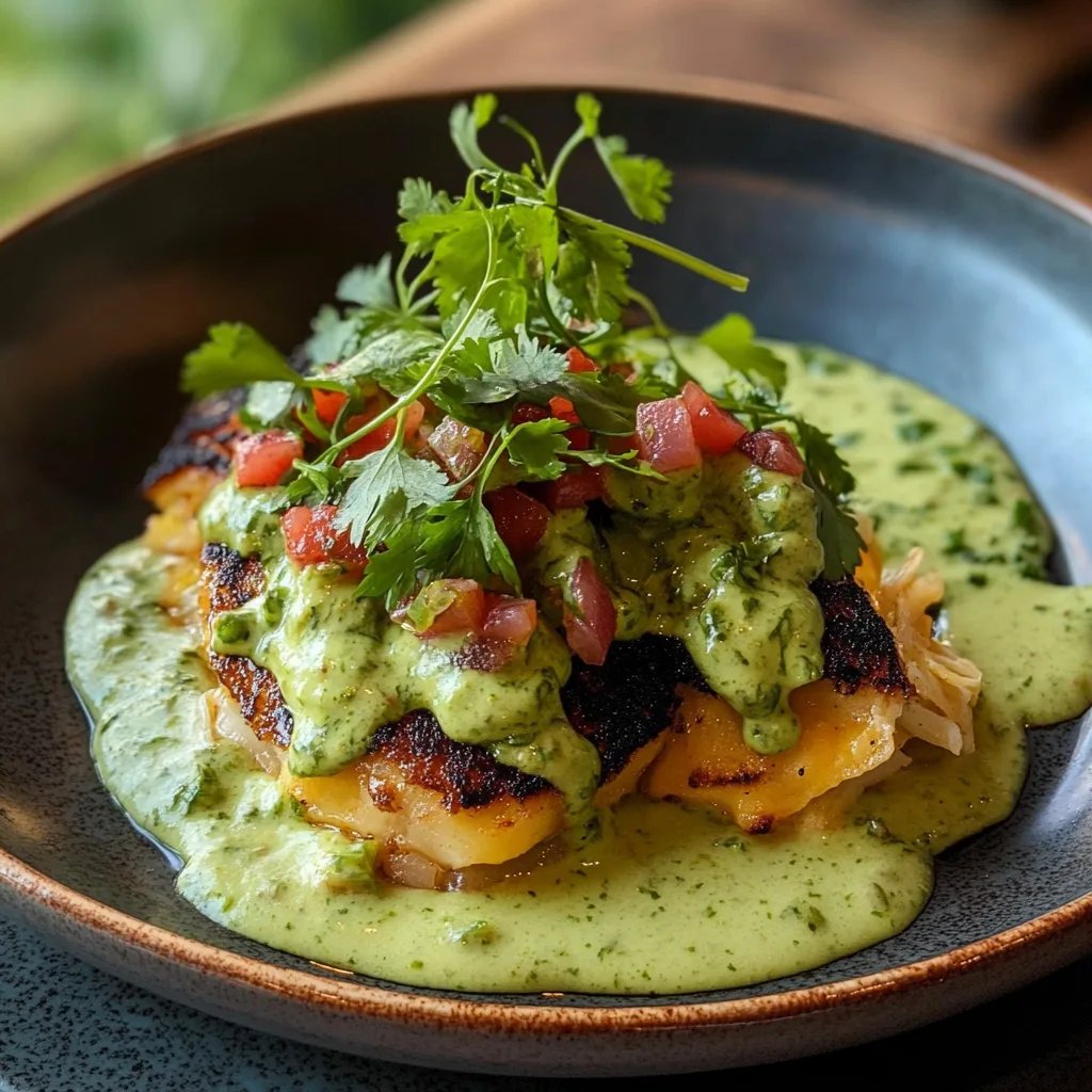 Peruanisches Hähnchen mit cremiger Verde-Sauce