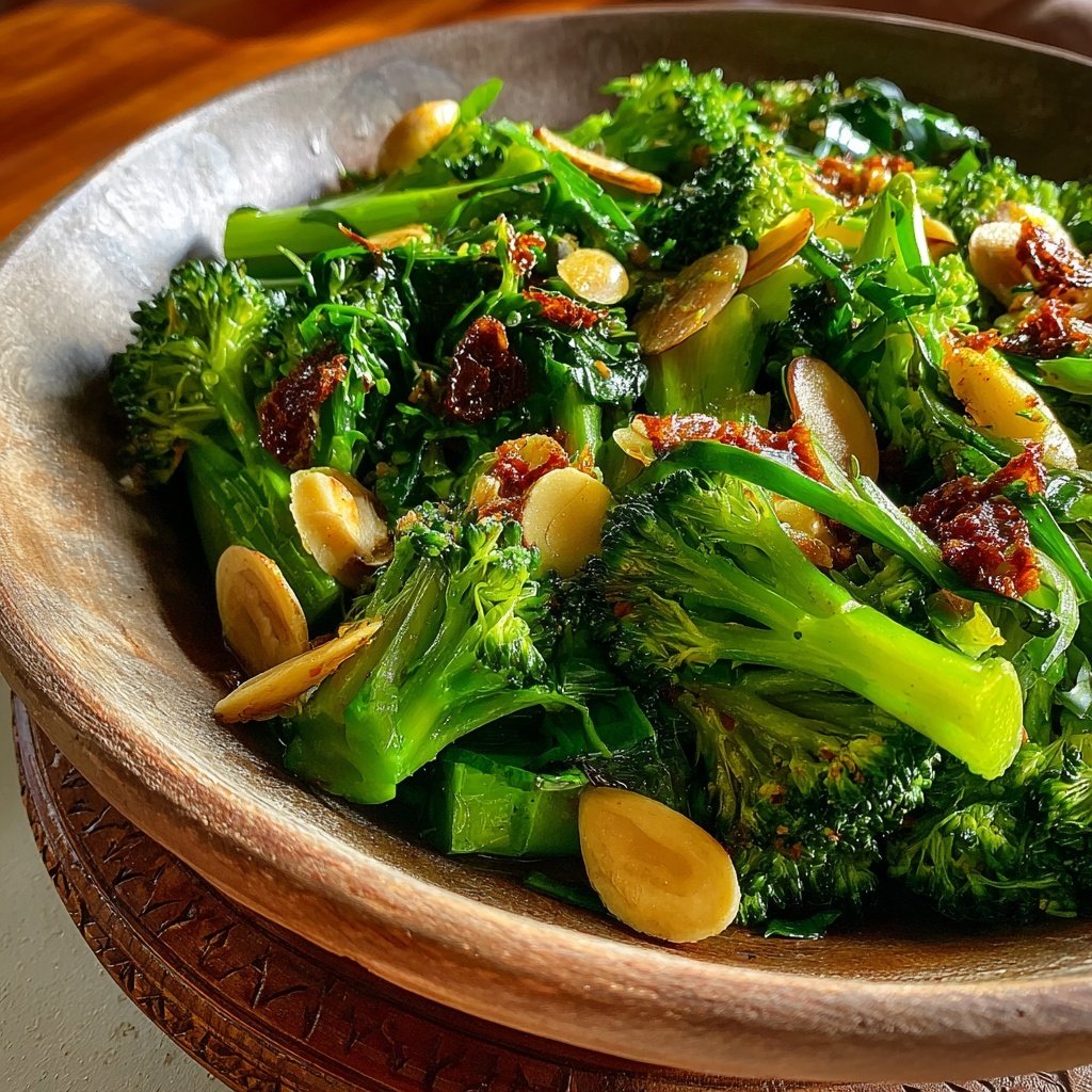 Brokkoli Mandel Pfanne