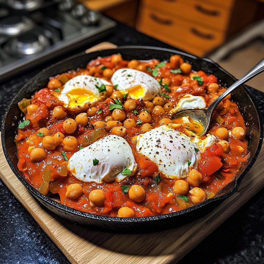 Shakshuka mit Kichererbsen