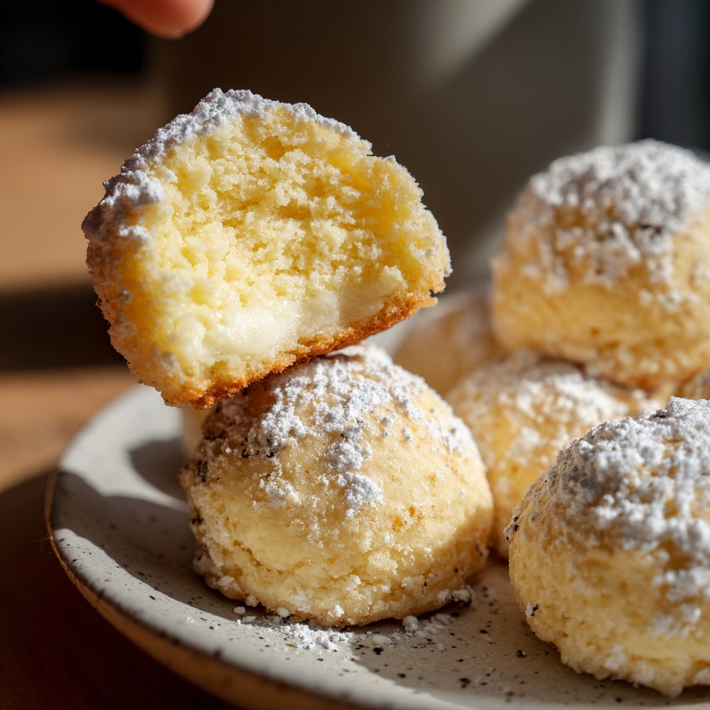 Quarkbällchen mit Vanille