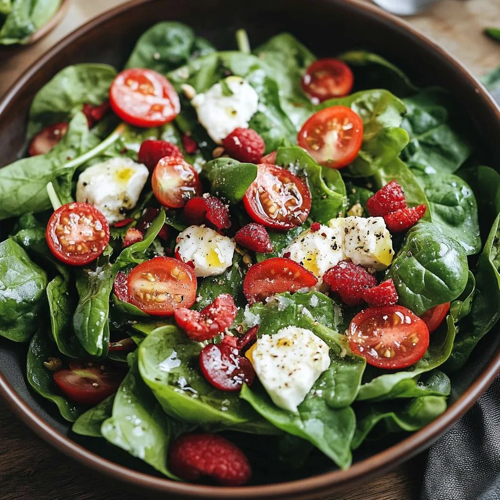 Spinat-Erdbeer-Salat