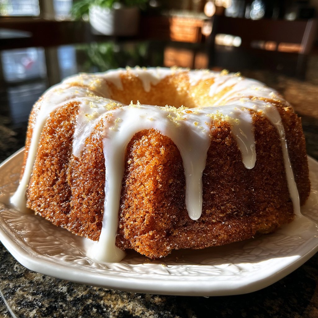Zitronenkuchen mit Joghurt und Honig
